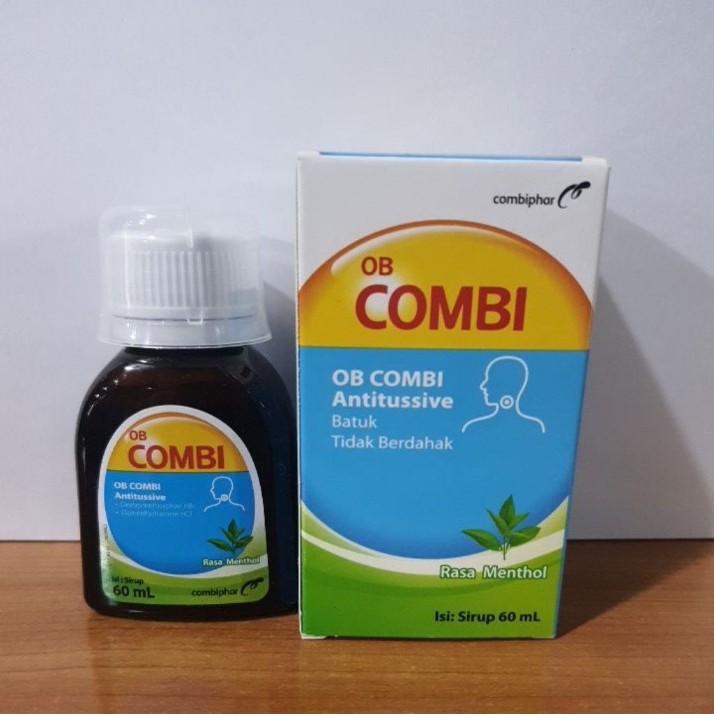 Jual OBH combi Antitussive rasa menthol 60ml untuk batuk tidak berdahak ...