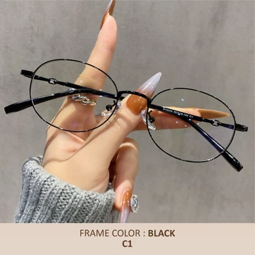 Eggry Eyewear Kacamata Anti Radiasi Minus Lensa Anti Blueray Photocromic Model Oval Fashion