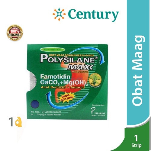 Jual Polysilane Max 4 kaplet /Maag /Sakit Maag /Asam Lambung / Kembung ...
