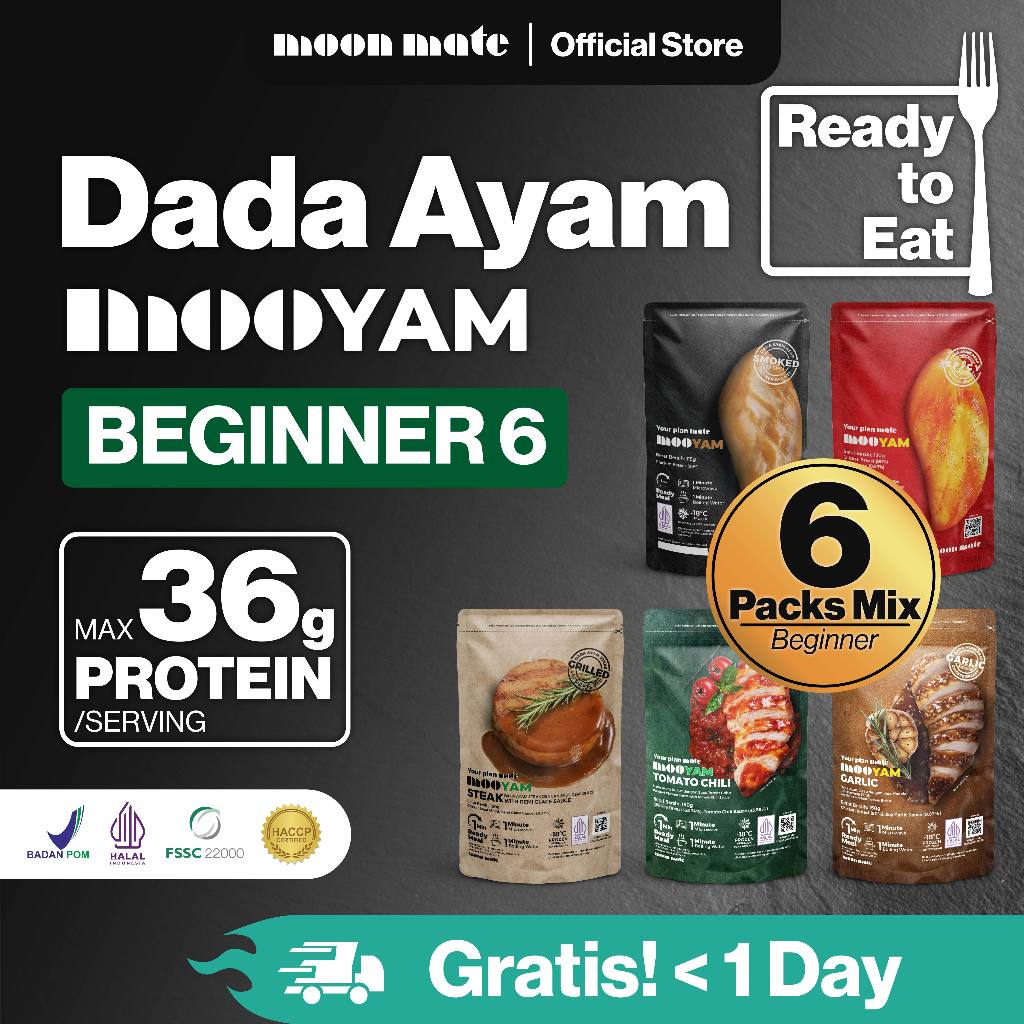 Jual Moon Mate | 6 Packs Dada Ayam MOOYAM Mix Beginner Package - High ...
