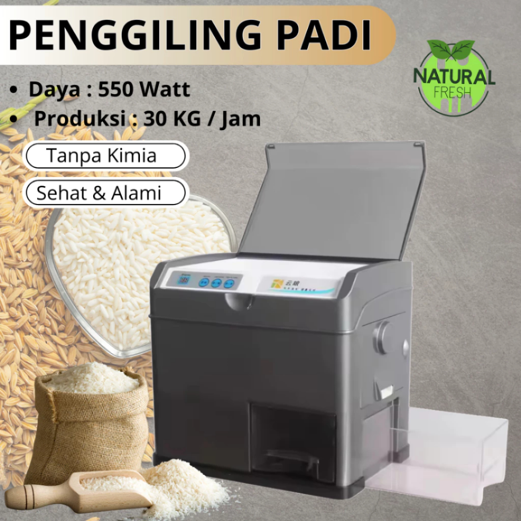 Jual Mesin Penggiling padi Rumah tangga Rice Maker Rice Milling Machine ...