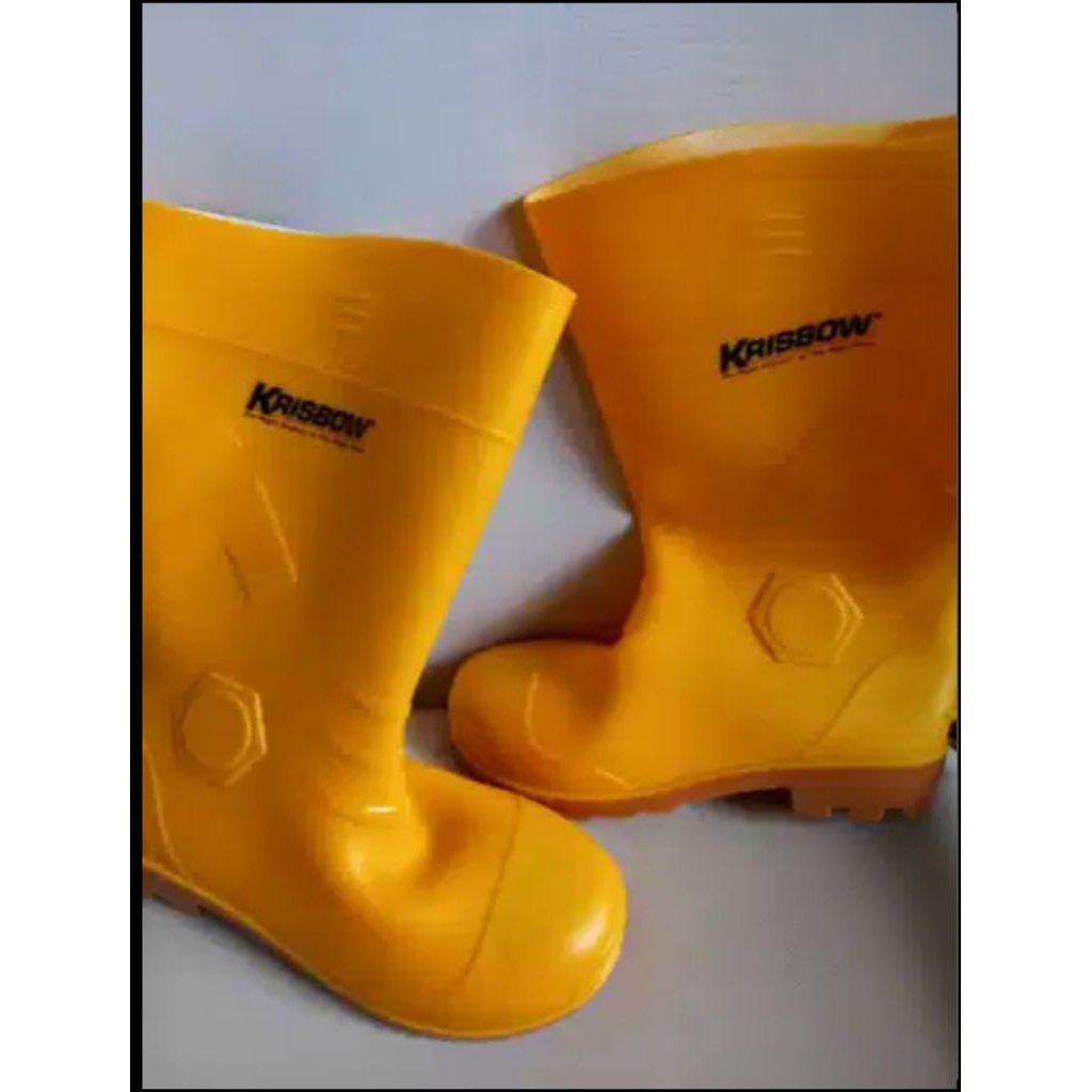 Jual Sepatu Boot Safety Krisbow Lander Bahan Karet (Size 42) | Shopee ...