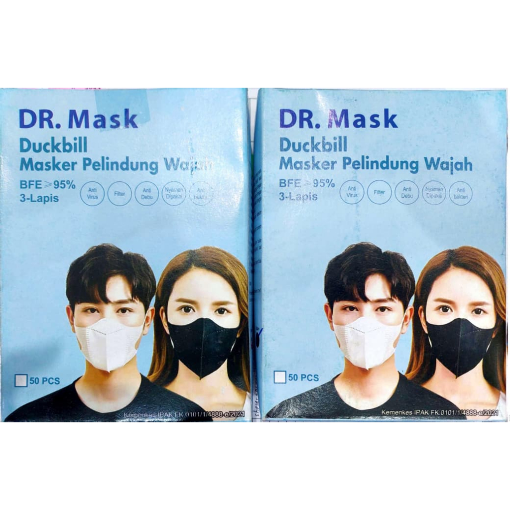 Jual DR MASK DUCKBILL 3 LAPIS BOX | Shopee Indonesia