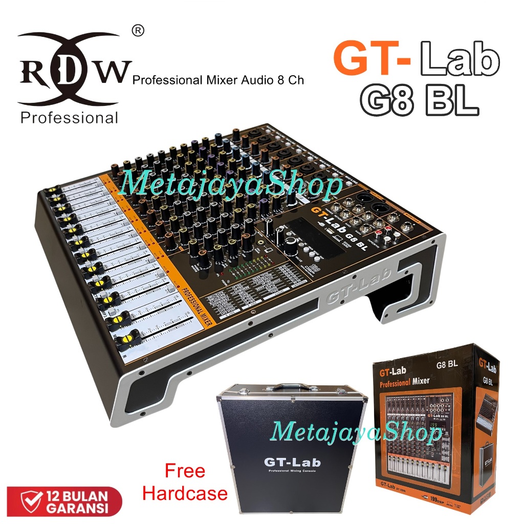Jual Mixer Audio GT-Lab G8BL / GTLAB G8 BL 8CH Original BY RDW ...