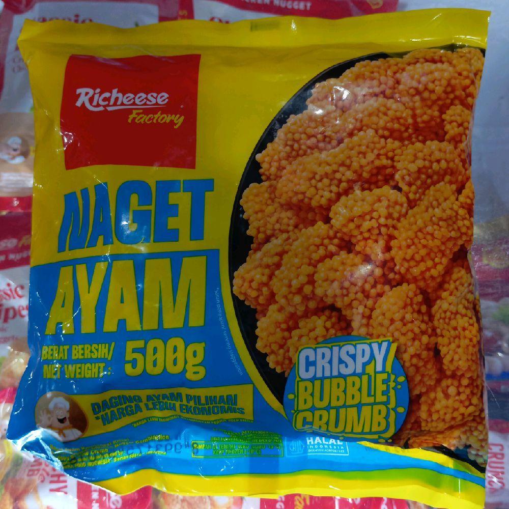 Jual Richeese Factory Naget Ayam crispy bubble crumb | Shopee Indonesia