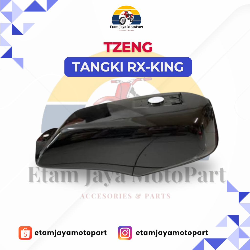 Jual TANGKI BENSIN FUEL TANK RX-KING NEW BLACK - TZENG | Shopee Indonesia