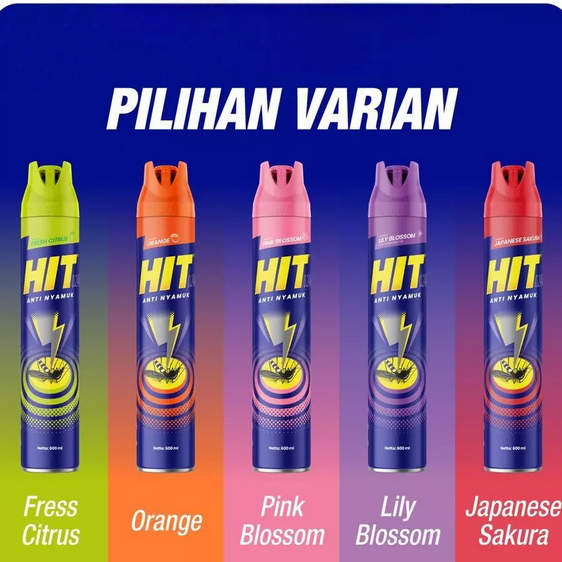 Jual HIT Obat Nyamuk Aerosol 600 ml Hit Obat Nyamuk Semprot 600ml ...