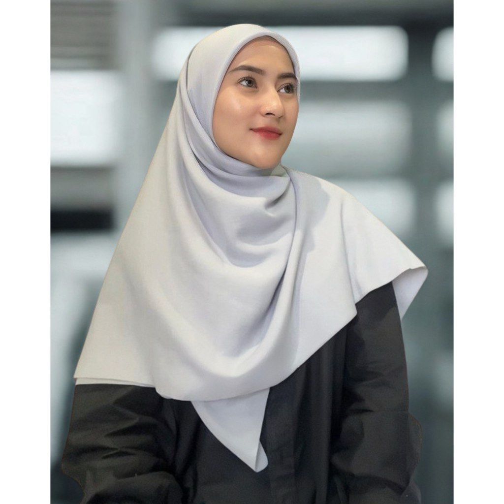 Emhermahijab SAWEEYYA Jilbab Segi Empat Ultrafine Paris Mega Stitch Syar'I Jumbo 130x130