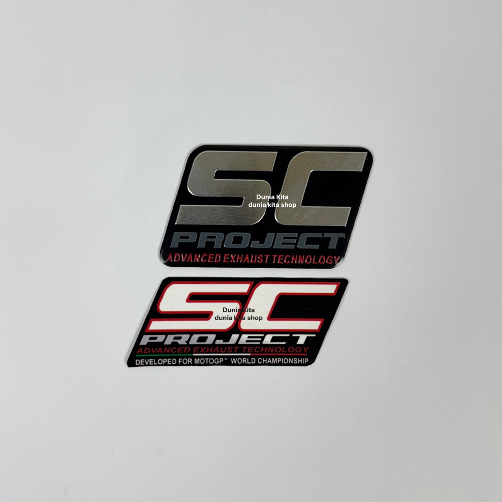 Jual Stiker Emblem Knalpot SC Project Emboss | Shopee Indonesia