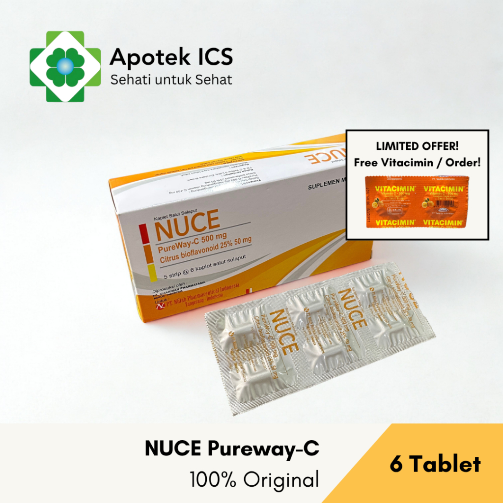 Jual NUCE Vitamin C 500 mg - Vitamin C Generasi Baru - Aman di Lambung ...