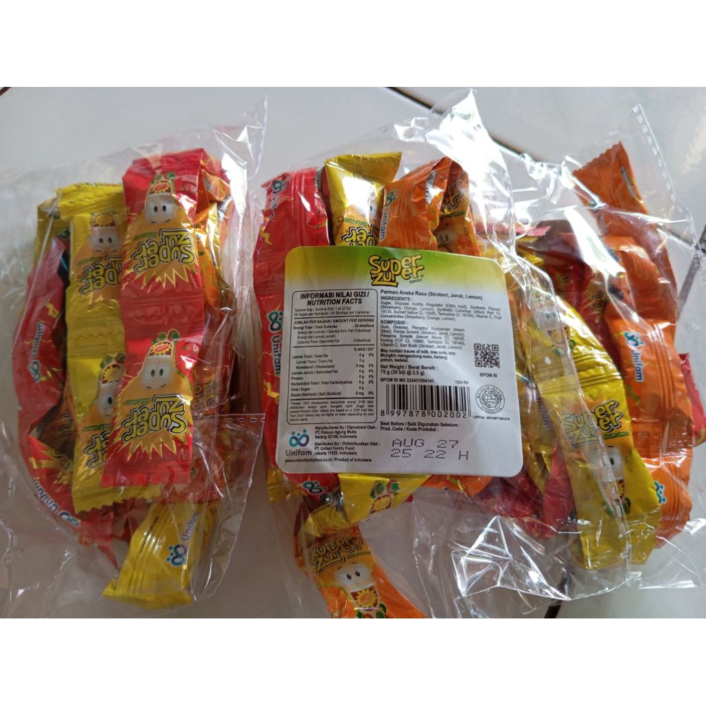 Jual Permen Super Zuper Candy Renteng (Isi 30 biji x @2,5g) | Shopee ...