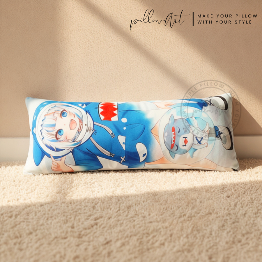 PillowArt Bantal Custom Anime Waifu Dakimakura Ukuran L - Koleksi Dekorasi Aesth