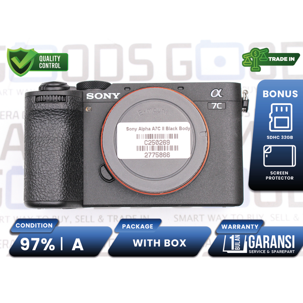 Jual Kamera Sony A7C Mark II Mirrorless Full Frame Body Only Second ...