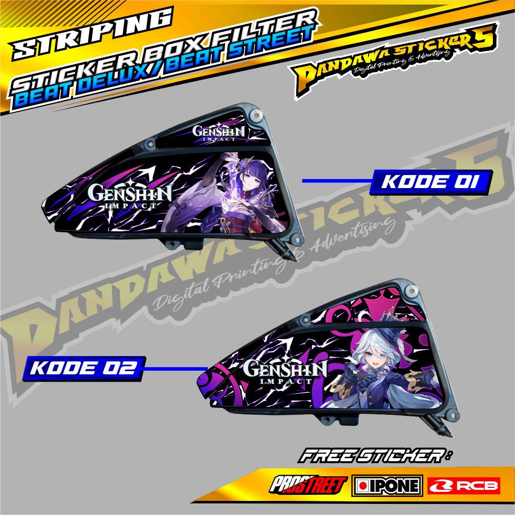 Jual STICKER BOX FILTER BEAT DELUXE - STREET GENSHIN IMPACT EDITION ...