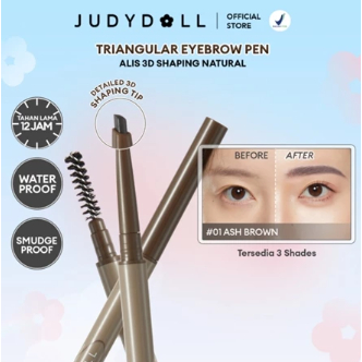 Jual Judydoll Triangular Eyebrow Pen (Pensil Alis 2 in 1 Dengan ...