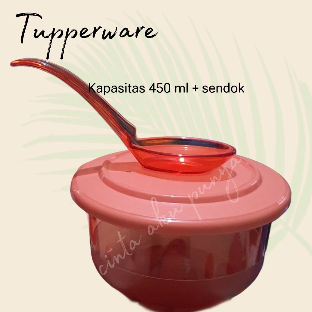 Jual Tupperware. Bowl kristal 450 ml. Wadah sayur / tempat bubur ...