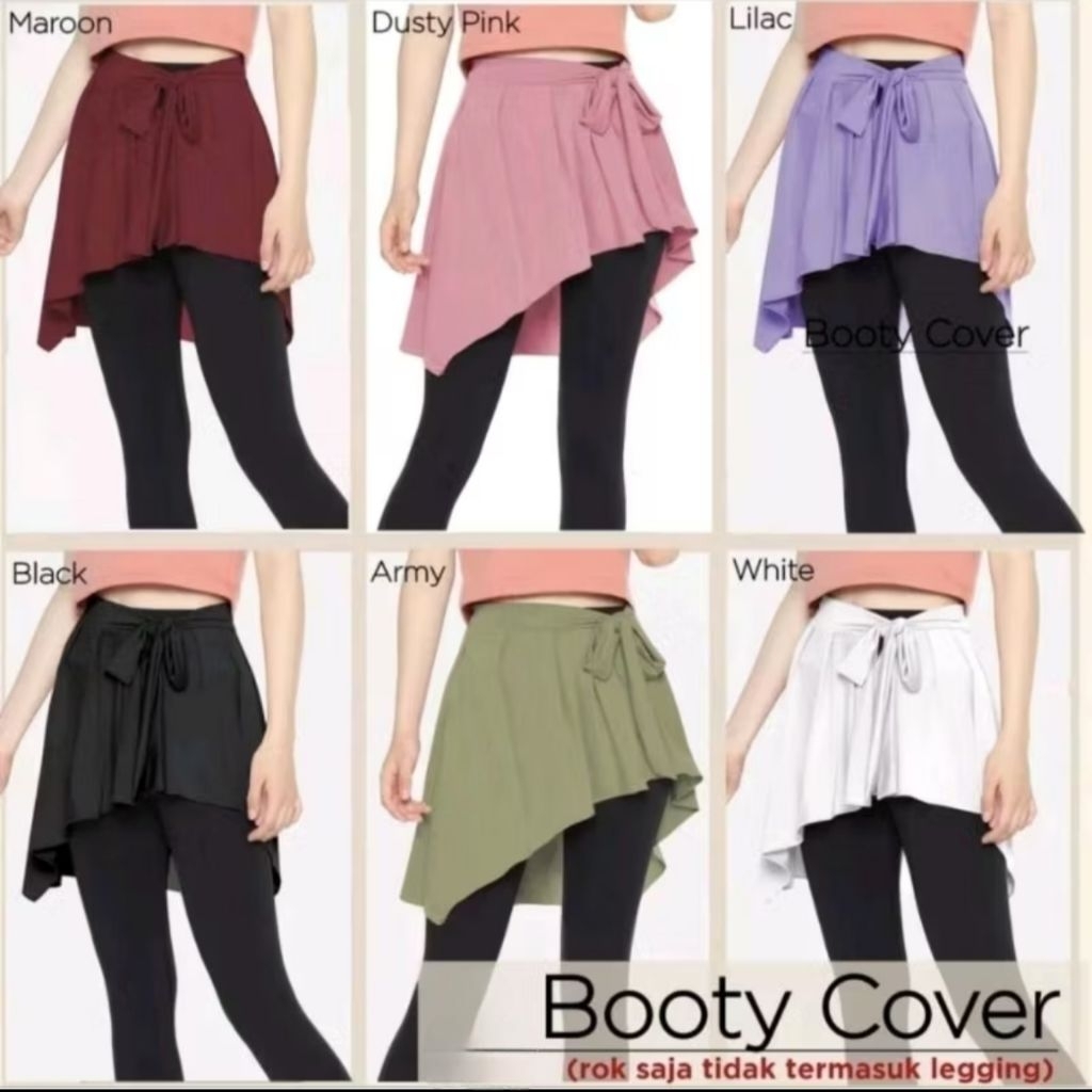 Jual Sport Booty Hip Cover Rok Penutup Pinggul Bokong Pantat Wanita 
