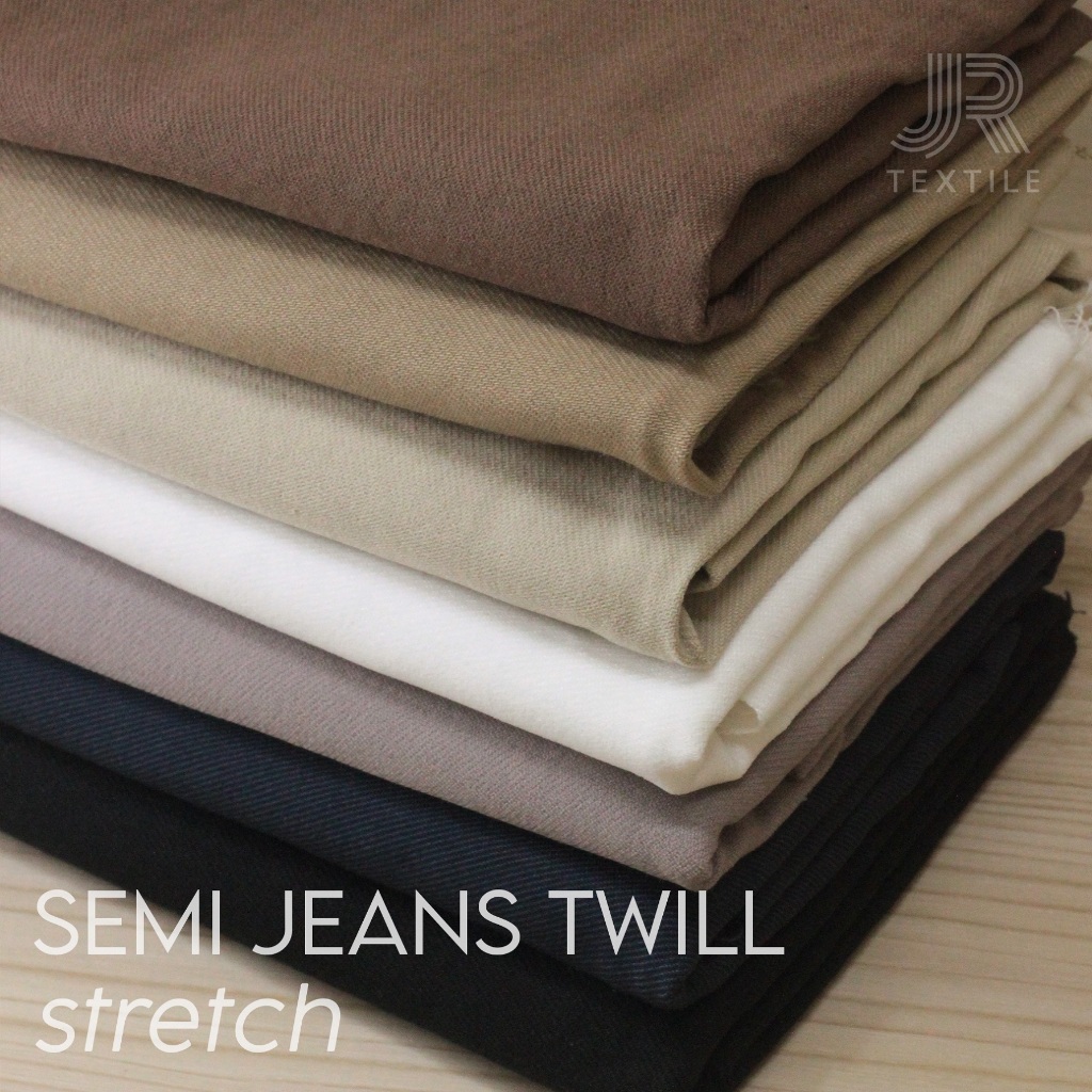 Jual Kain Semi Jeans Twill Stretch / Denim Look – Eceran Meteran ...