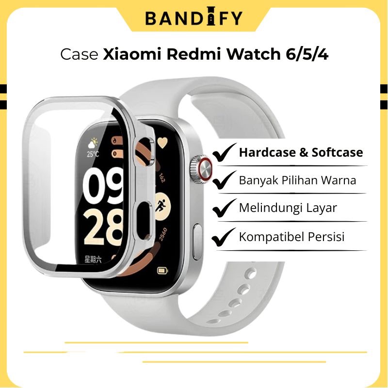 Bandify Bumper Case Redmi Watch 6 5 4 Screen Protector Hardcase Softcase Bahan PC