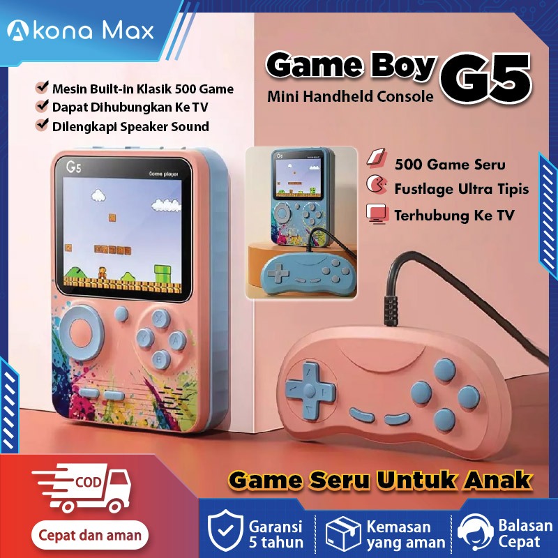 Jual Akona Max Tetris Game Game Boy Bot Retro 500 in 1 Konsol Game ...