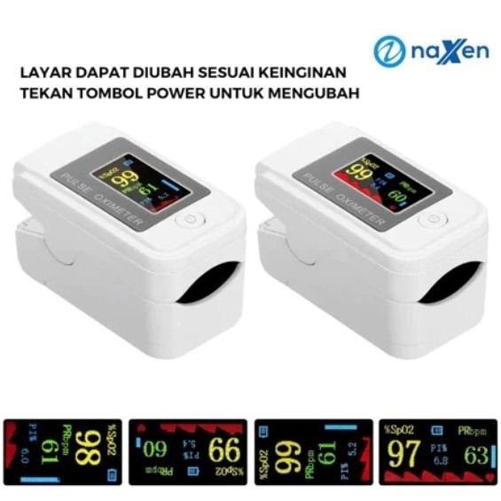 Jual Alat Ukur Oksigen Darah Naxen Pulse Oximeter SpO2 Digital | Shopee ...