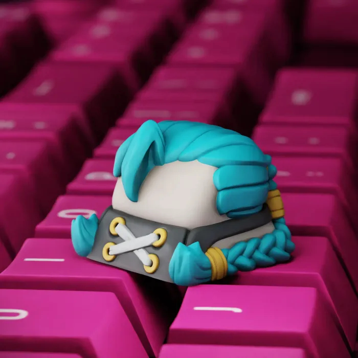 Jual Jinx Arcane Artisan Keycap – The Loose Cannon of Zaun | Shopee ...
