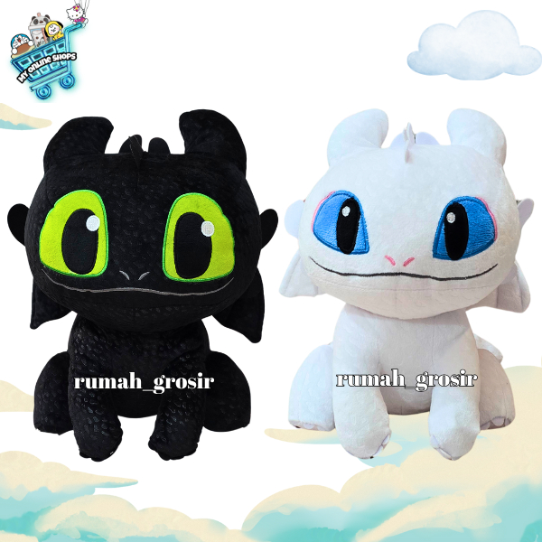 Jual Boneka Toothless Night Fury Dragon Naga Lucu Boneka Naga | Shopee ...