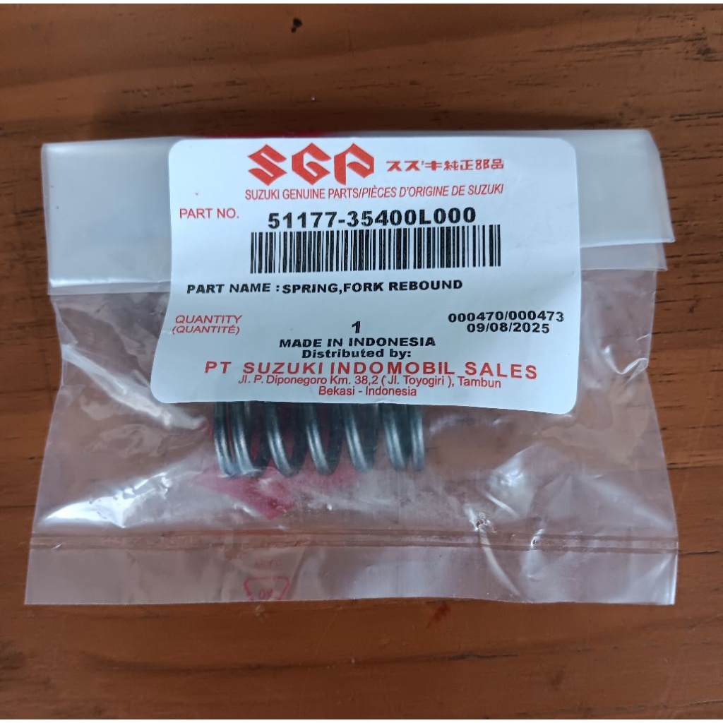 Jual Per SPRING Pipa suling Shock depan Suzuki Shogun FL 125 Original ...