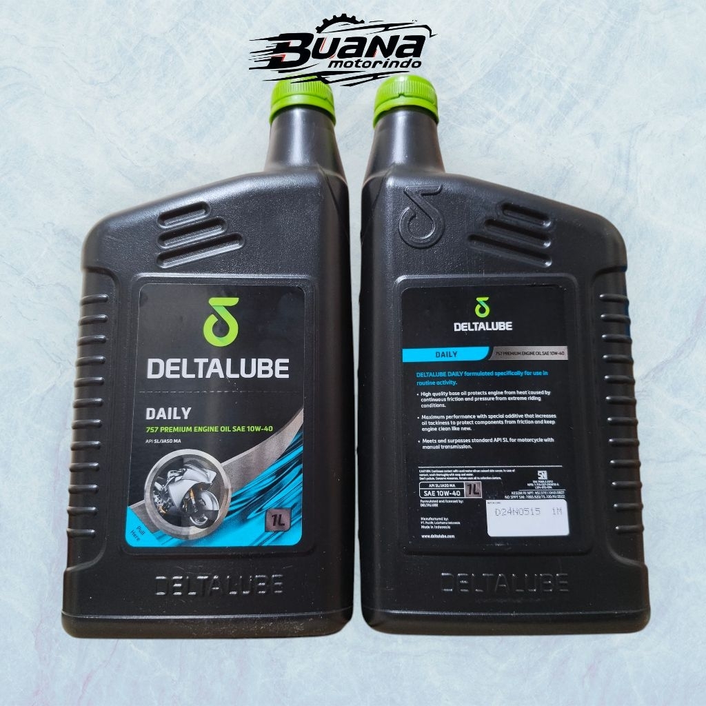Jual OLI Deltalube Daily 757 Premium SAE 10W-40 1 Liter OIL Deltalube ...