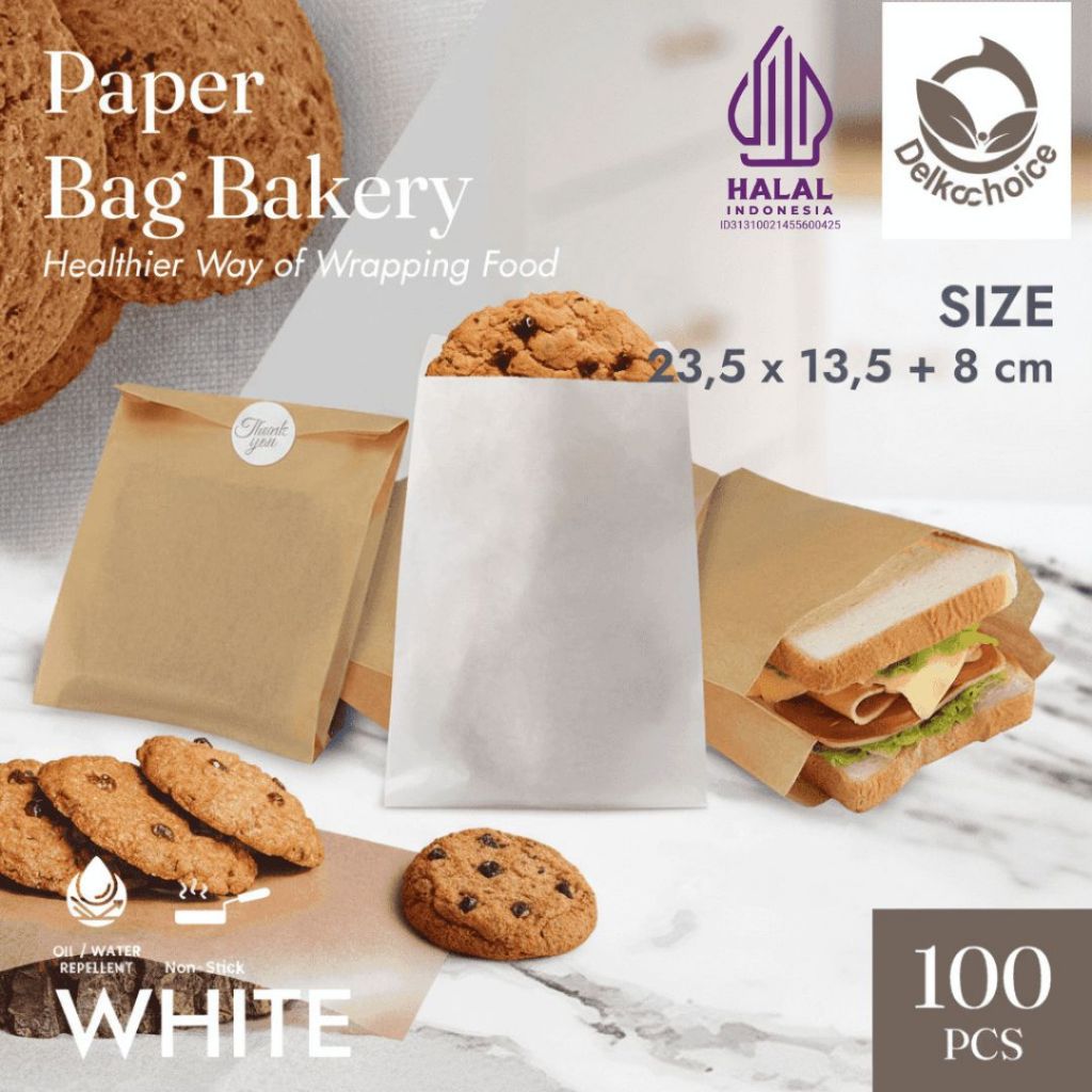 Jual Kantong kertas roti / donat / paper bag sos / snack / fried ...
