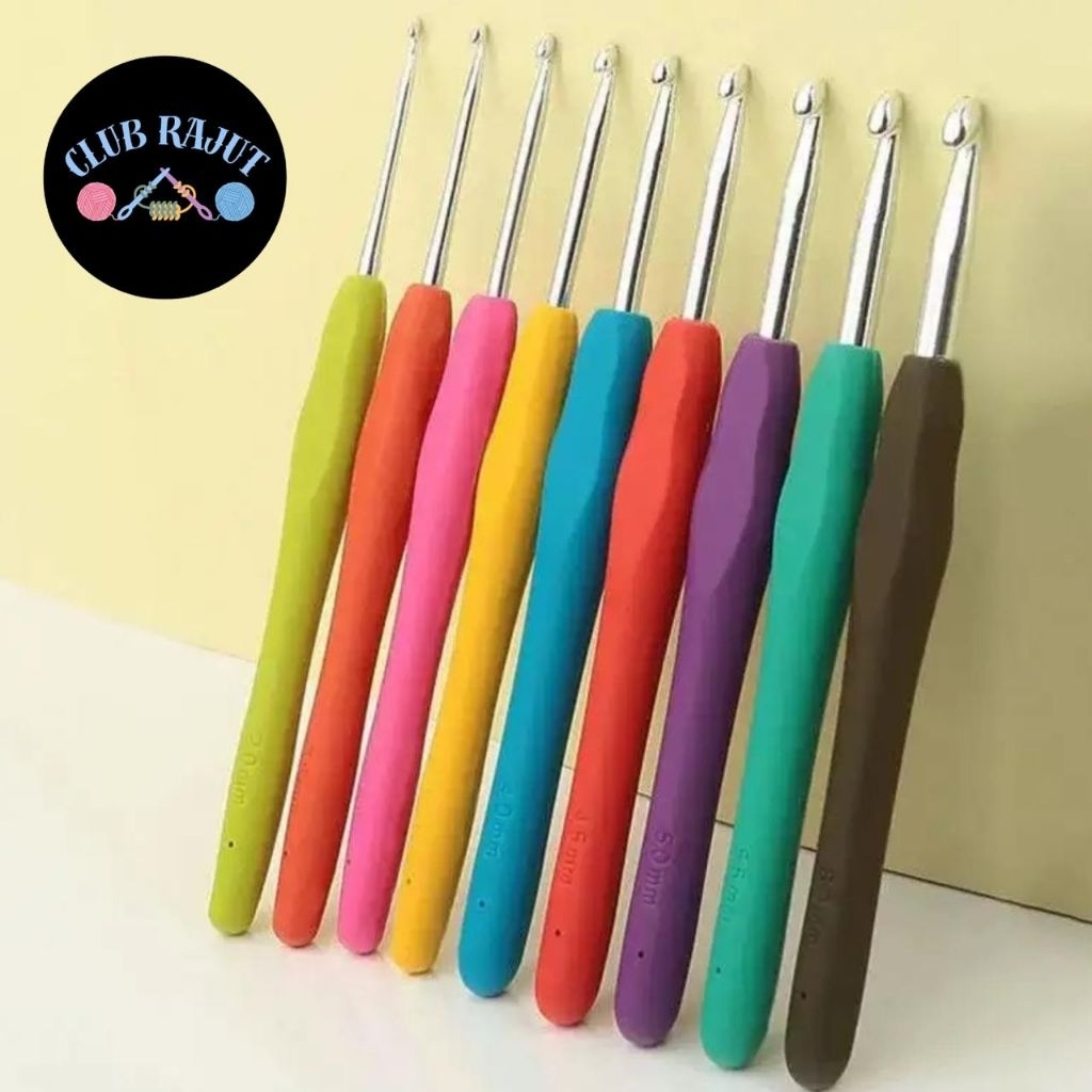Jual Hakpen Karet Hook Gagang Karet Alat Rajut Premium 2mm-10mm ...