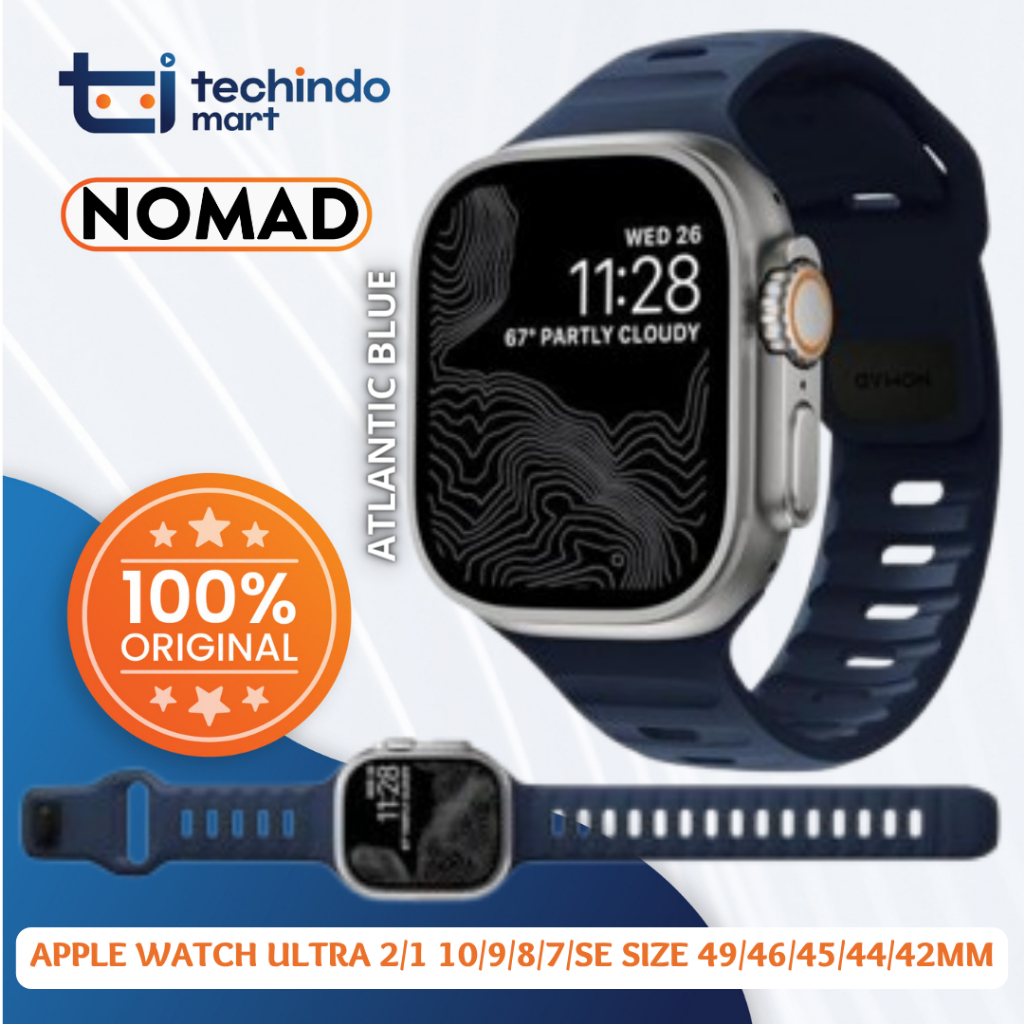 Titanium Band 44/45/49mm - Black hardware NOMAD Titanium