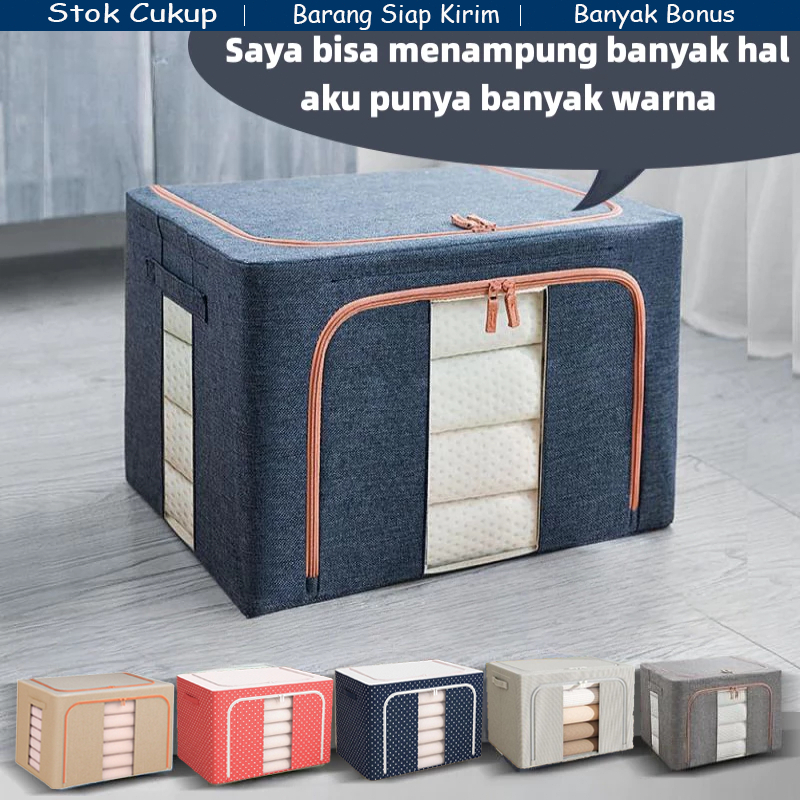 Jual COD Harga Murah Storage Box Besar Kotak Penyimpanan Baju Box Baju ...