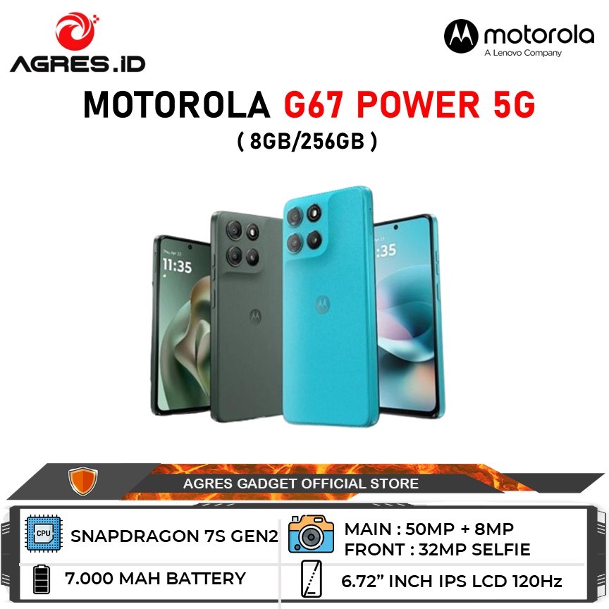 Jual Motorola G67 Power 5G 8GB/256GB Garansi Resmi Motorola Indonesia ...