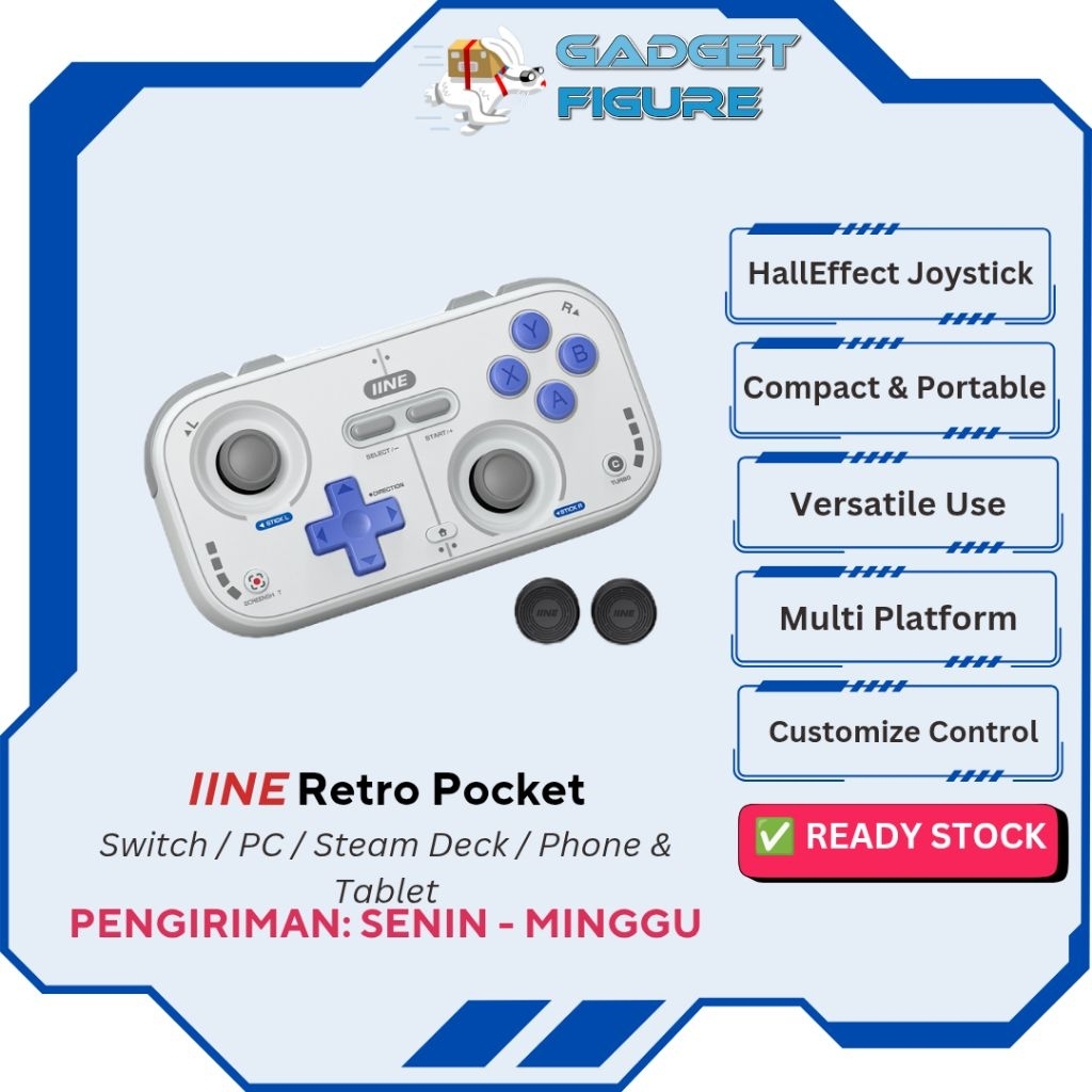 Jual IINE Retro Pocket Game Controller Gamepad Hall Joystick | Shopee ...