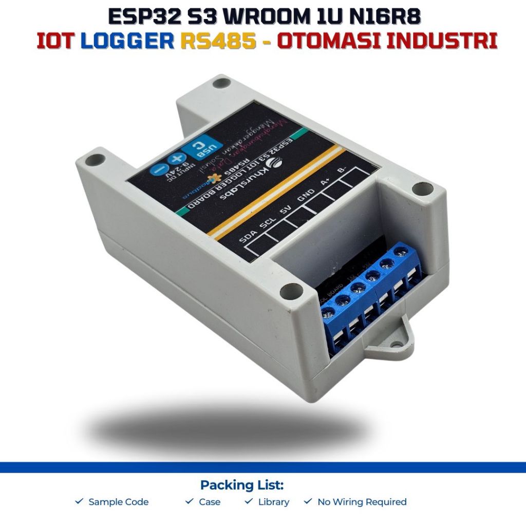 Jual ESP32 S3 IOT LOGGER RTC RS485 Modbus - Otomasi Industri ESP32S3 ...
