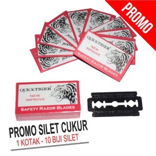 Jual Silet Quick Tiger isi 10 keping Refill pisau Cukur Super Kuat ...