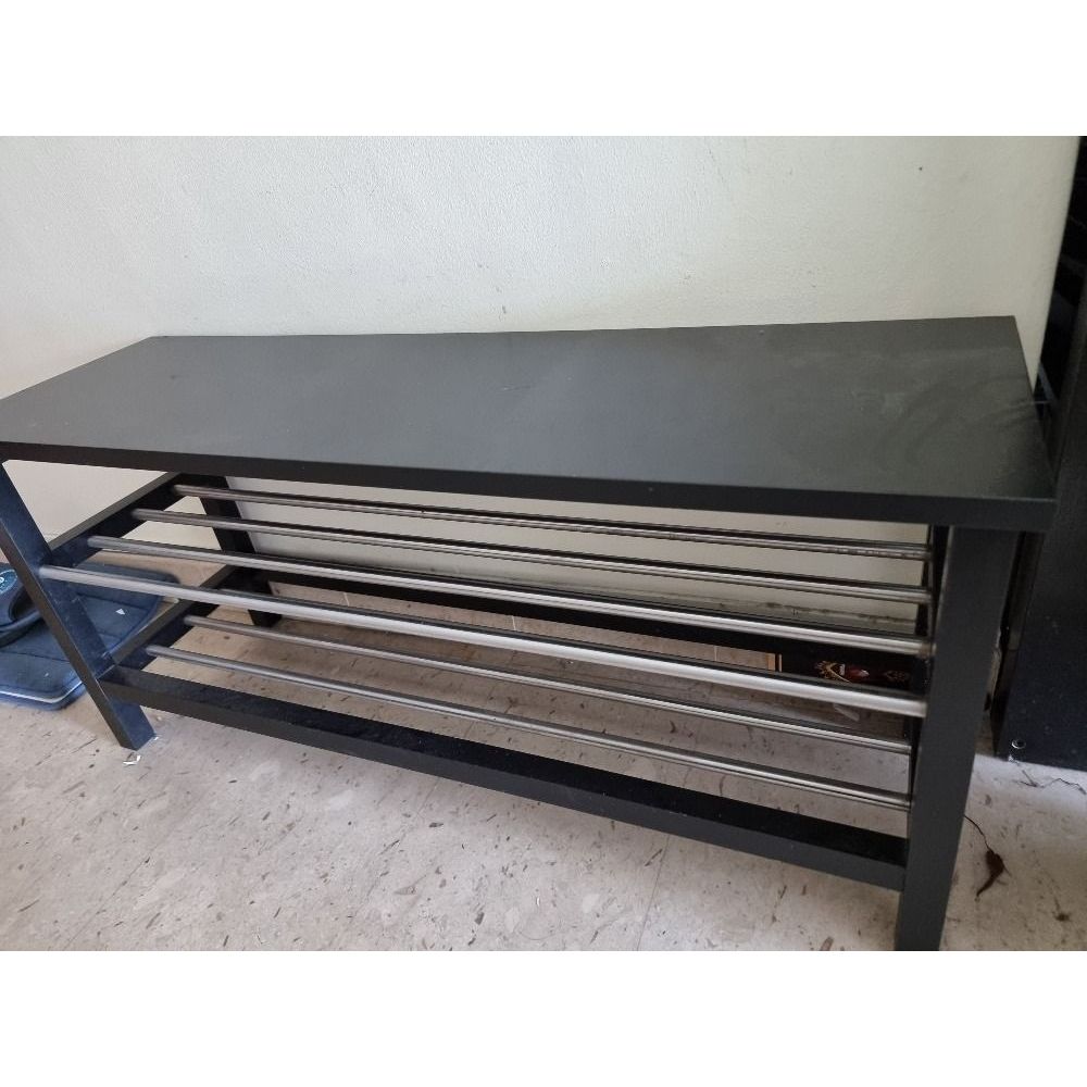 Jual Bangku dengan tempat sepatu kayu terbuka bisa duduk TJUSIG Bench ...