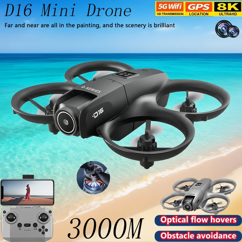 Jual Drone D16 Dual Camera 4K Anti Tabrak Portable | Shopee Indonesia