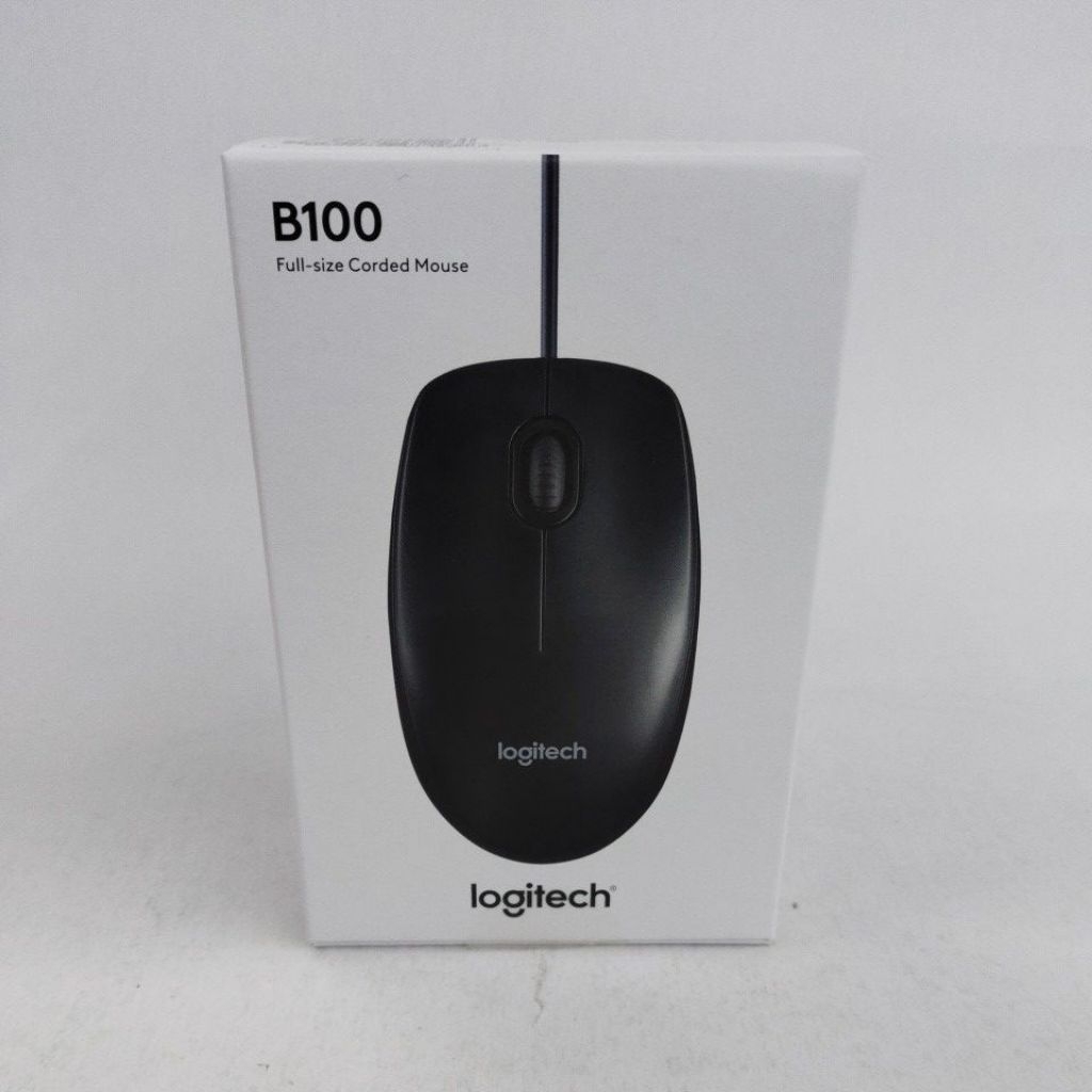 Jual LOGITECH B100 || MOUSE LOGITECH B100//Full-Size corded mouse ...