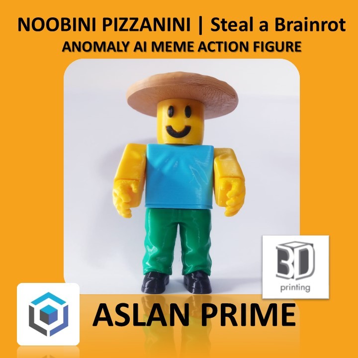 Jual NOOBINI PIZZANINI ARTICULATED ACTION FIGURE 3D Print Steal a ...