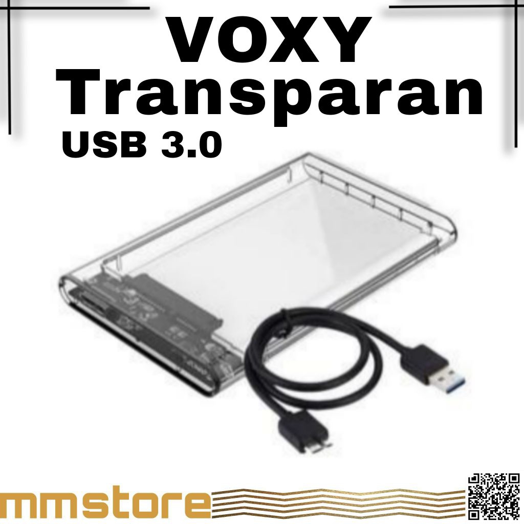 Jual Casing hdd hardisk eksternal Voxy 2.5 USB 3.0 transparan external ...