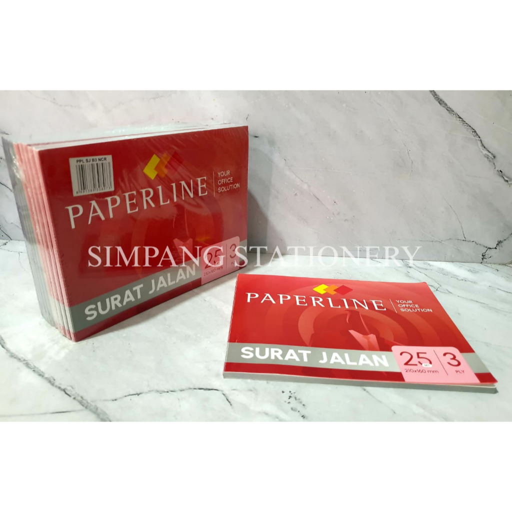 Jual 1 Pak / 10 pcs Surat Jalan Paperline Besar 3 Ply / Bon Rangkap 3 ...