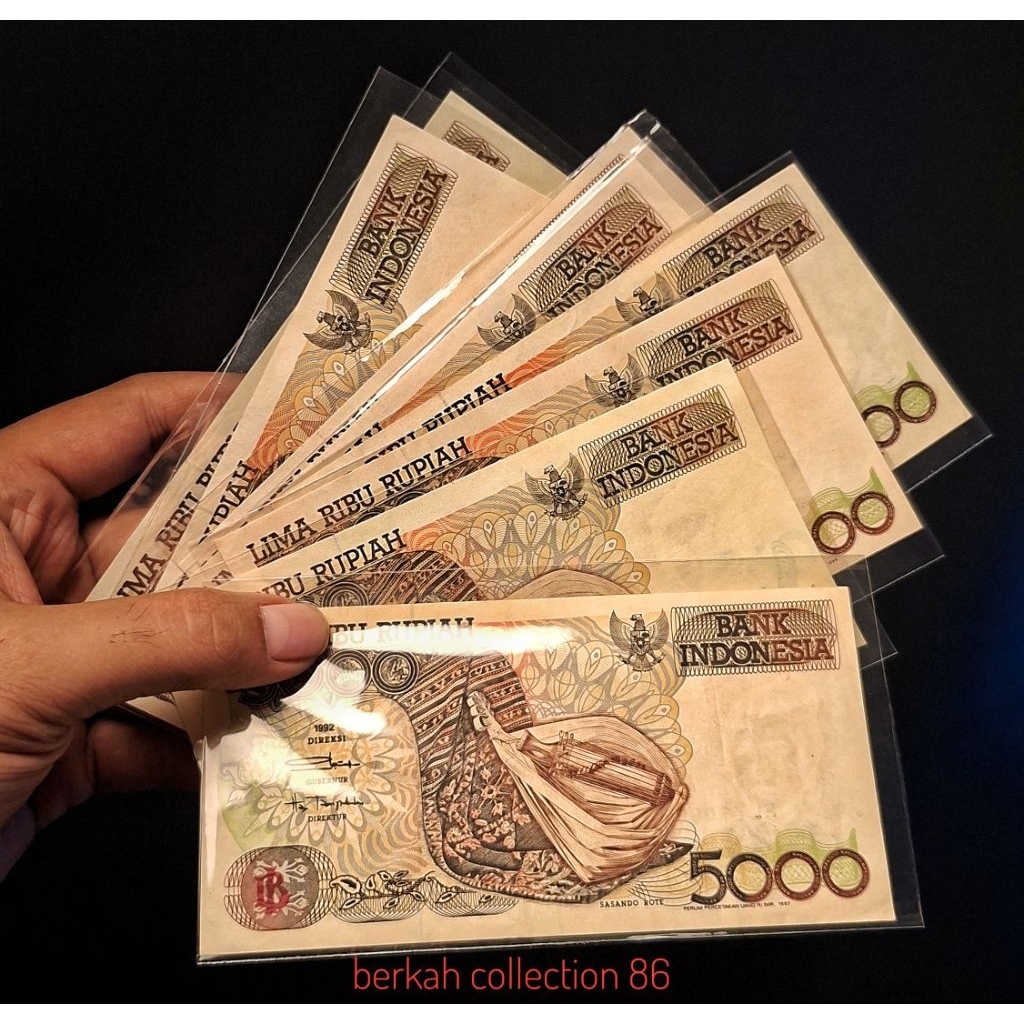 Jual Uang 5 Ribu Sasando Tahun 1992 Asli | Shopee Indonesia