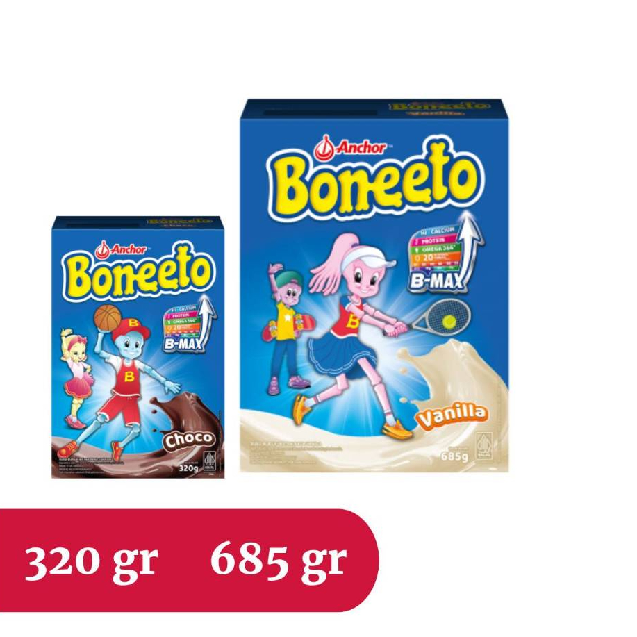 Jual Boneeto Susu Bubuk Anak Choco/Vanila 320 gr/685 gr | Shopee Indonesia