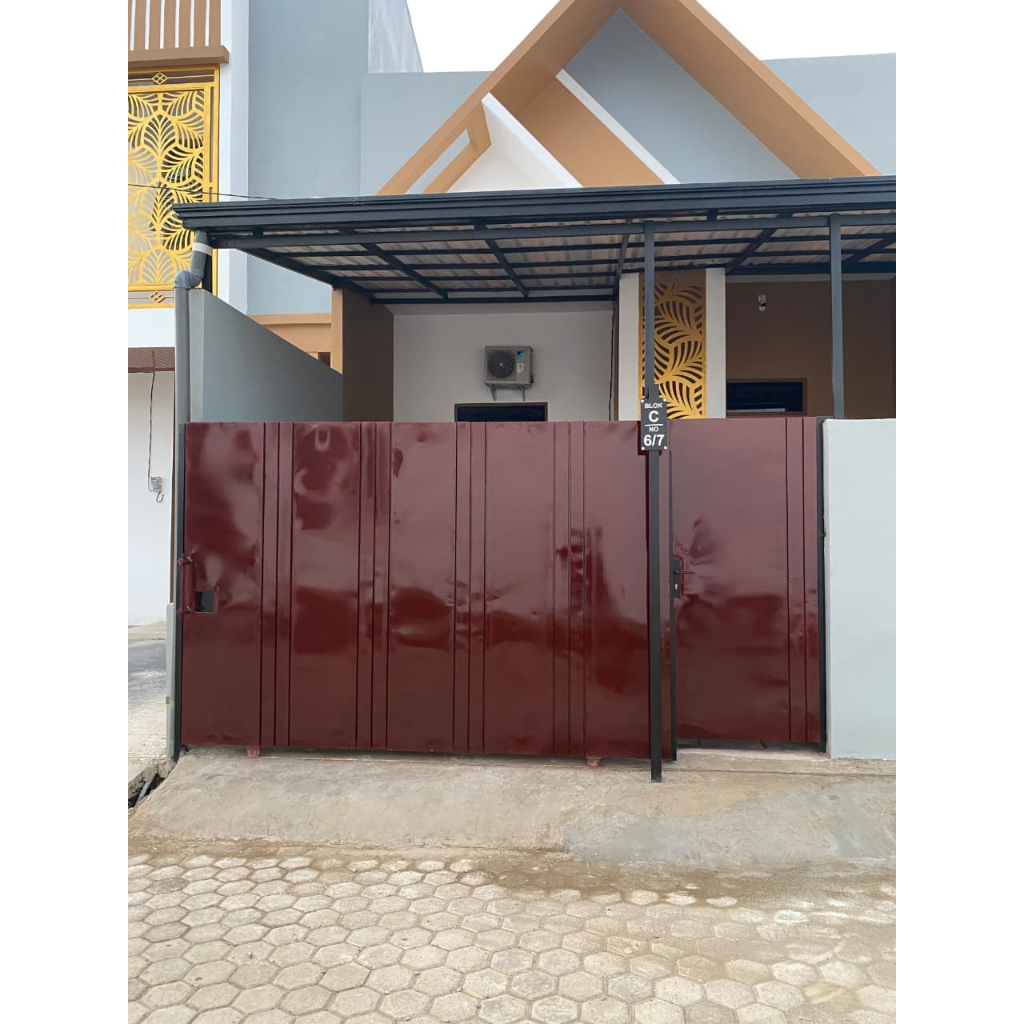 Jual PAGAR+ KANOPI CUSTOM/PAGAR BESI DAN KANOPI UPVC ALDERON | Shopee ...