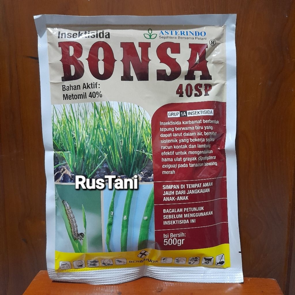 Jual Insektisida bonsa 40sp bahan aktif : Metomil 40% 500gram | Shopee ...