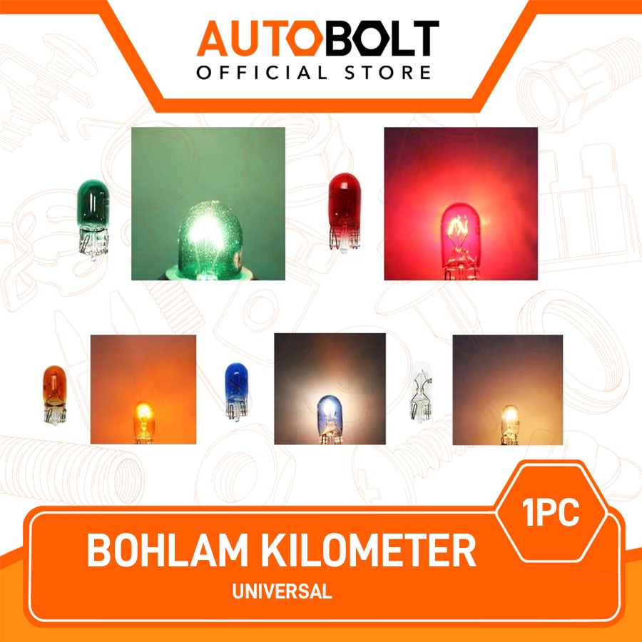 Jual 1 PC Bohlam Kilometer Universal Warna Bening Oranye Blue Red Green ...