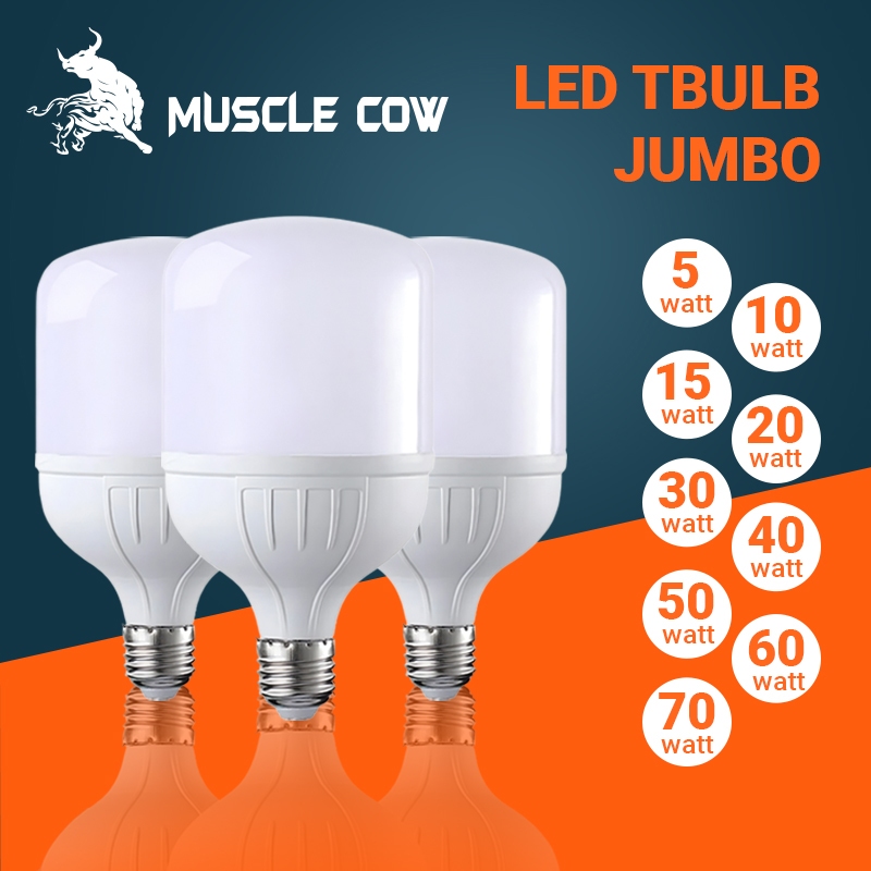 Jual - Lampu LED T Bulb Jumbo 10W/15W/20W/30W/40W/50W/60W/70W | Shopee ...