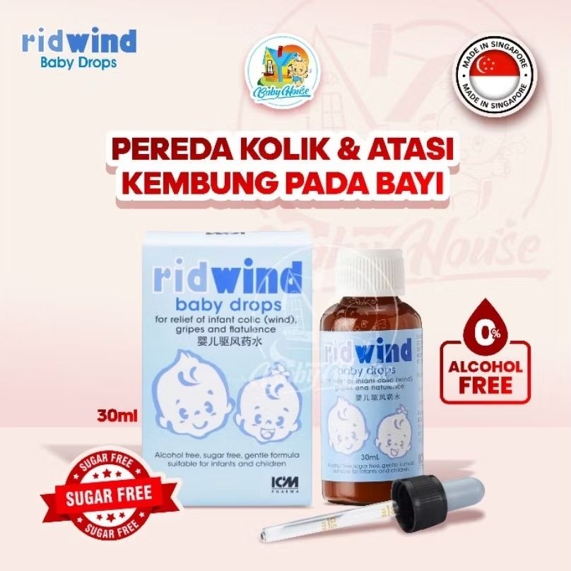 Jual Ridwind Baby Drops| Pereda Kolik Bayi| Atasi Kembung Bayi| Made in ...